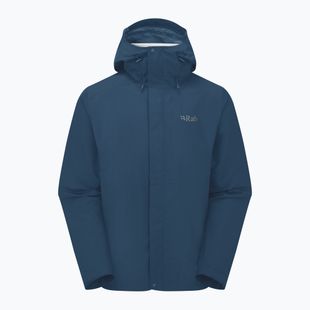 Rab Downpour men's rain jacket tempest blue