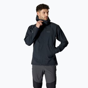 Men's rain jacket Rab Firewall black