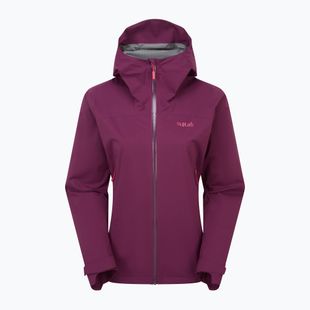 Women's rain jacket Rab Downpour Light mulberry