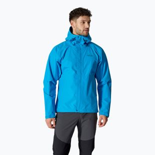 Rab Downpour men's rain jacket maya blue