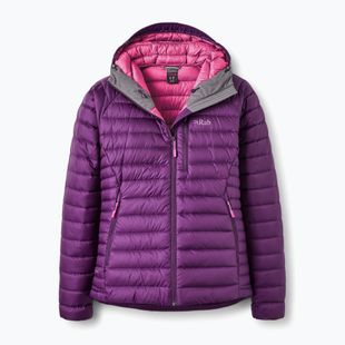 Women's down jacket Rab Microlight Alpine mulberry