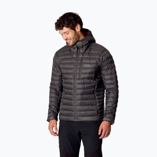 Men's down jacket Rab Microlight Alpine Hoody graphene