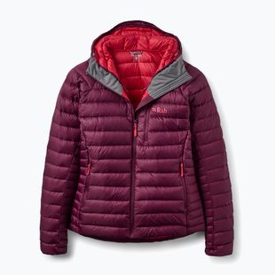 Women's down jacket Rab Microlight Alpine Hoody mulberry