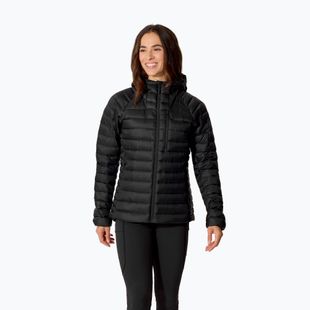 Women's down jacket Rab Microlight Alpine Hoody black