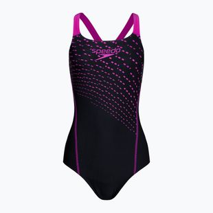 Speedo Medley Logo 1 Piece women's swimsuit black/purple