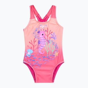 Children's one-piece swimsuit Speedo Digital Printed bloominous pink/cupid coral