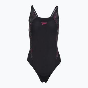 Women's one-piece swimsuit Speedo HyperBoom Splice Muscleback black/electric pink