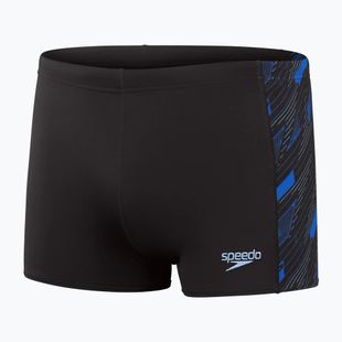 Speedo Hyperboom black/curious blue/true cobalt swim trunks