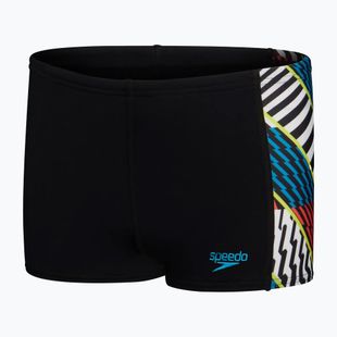 Speedo Digital Panel children's swim trunks black/white/watermelon