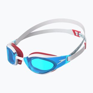 Speedo Fastskin Hyper Elite swimming goggles white/bolt/radiant red