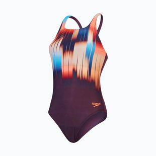 Speedo Digital Printed Medalist plum dandy/siren red/nectarine/picton one-piece swimsuit