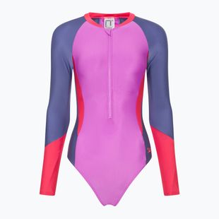 Women's one-piece swimsuit Speedo Colour Block neon violet