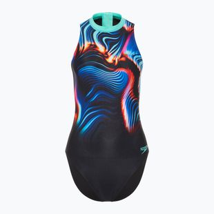 Women's one-piece swimsuit Speedo Printed Hydrasuit speedo black