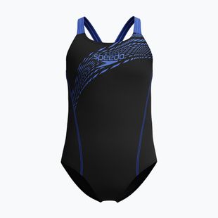Children's one-piece swimsuit Speedo Medley Logo Medalist cobalt pop