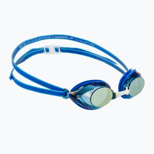 Children's swim goggles Speedo Vanquisher 3.0 Mirror cobalt pop / cobalt / gold mirror