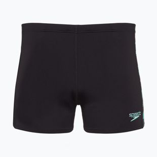 Speedo Hyperboom Panel Aquashort men's swimming boxers black/dark teal
