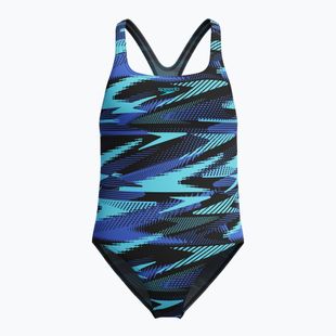 Children's one-piece swimsuit Speedo HyperBoom Allover Medalist cobalt pop