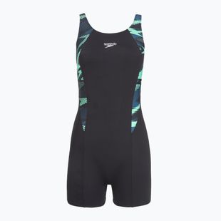 Ladies' one-piece swimsuit Speedo HyperBoom Splice Legsuit dark teal
