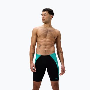 Men's swim jammers Speedo Endurance+ MAX Splice Jammer black/turquoise gem