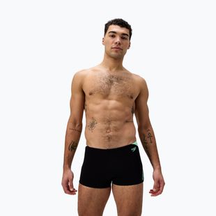 Men's swim boxers Speedo Hyper Boom Splice black/alfalfa green