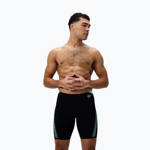 Men's swim jammers Speedo Hyper Boom Splice black/alfalfa green