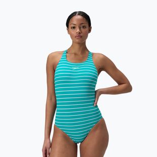 Women's one-piece swimsuit Speedo Eco Endurance+ Printed Medalist turquoise gem
