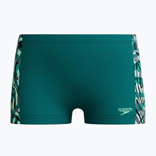 Children's swim boxers Speedo Digital Panel Aquashort deep emerald