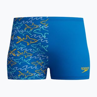 Children's swim boxers Speedo Digital Allover Aquashort lagoon blue
