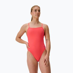 Women's one-piece swimsuit Speedo FL Solid V-Back neon coral
