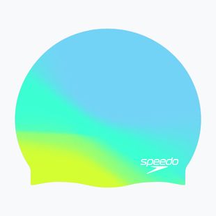 Children's swim cap Speedo Multi Colour Silicone Junior angelic blue/fish tank/bitter melon