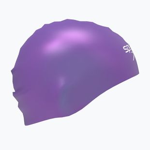 Swim cap Speedo Fastskin Hiro galaxy grape metallic/white metallic