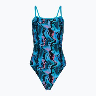 Women's one-piece swimsuit Speedo Printed Web Back canyon ombre/black