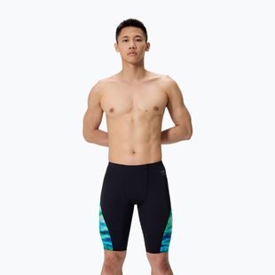Men's swim jammers Speedo Printed Side Spliced sunset grove/black