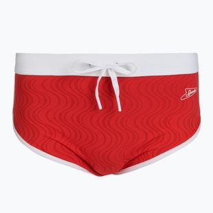 Men's swim briefs Speedo Texture Brief 3.5" high risk red