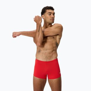 Men's swim boxer trunks Speedo Endurance+ Logo Aquashort high risk red