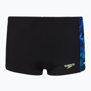 Boys' swim boxers Speedo Digital Panel Aquashort Anthracite/Clover