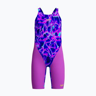 Children's one-piece swimsuit Speedo Fastskin Endurance+ Max Openback Kneeskin cavecurrent