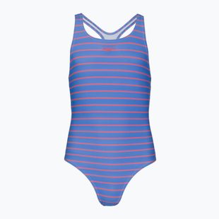 Children's one-piece swimsuit Speedo Stripe Print Medalist periwinkle blue