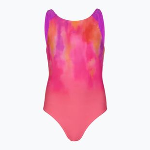 Children's one-piece swimming costume Speedo Print Pulseback pink/neon violet