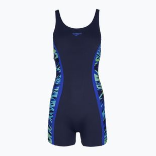 Ladies' one-piece swimsuit Speedo Hyperboom Splice Muscleback Legsuit peacoat/sapphire