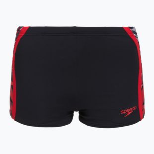 Swim boxers Speedo Hyperboom Splice Aquashort anthracite/high risk red