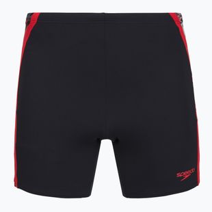 Men's swim jammers Speedo Hyper Boom Splice Mid anthracite/high risk red