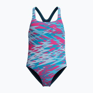 Children's one-piece swimsuit Speedo Hyperboom Print Medalist margarita pink