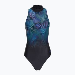 Ladies' one-piece swimsuit Speedo Print Hydrasuit anthracite