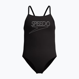 Children's one-piece swimsuit Speedo Endurance+ Logo Thinstrap anthracite