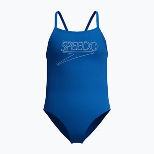 Children's one-piece swimsuit Speedo Endurance+ Logo Thinstrap turkish sea