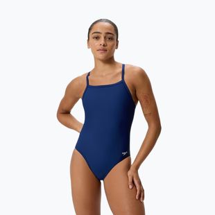 Women's one-piece swimsuit Speedo Solid EnduraSoft Turnback team navy