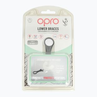 Jaw protector Opro Lower Braces white
