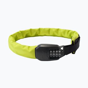 Hiplok Spin neon yellow bicycle lock