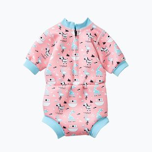 Children's swimming foam Splash About Happy Nappy Nina's Ark 1mm pink HNWNAL